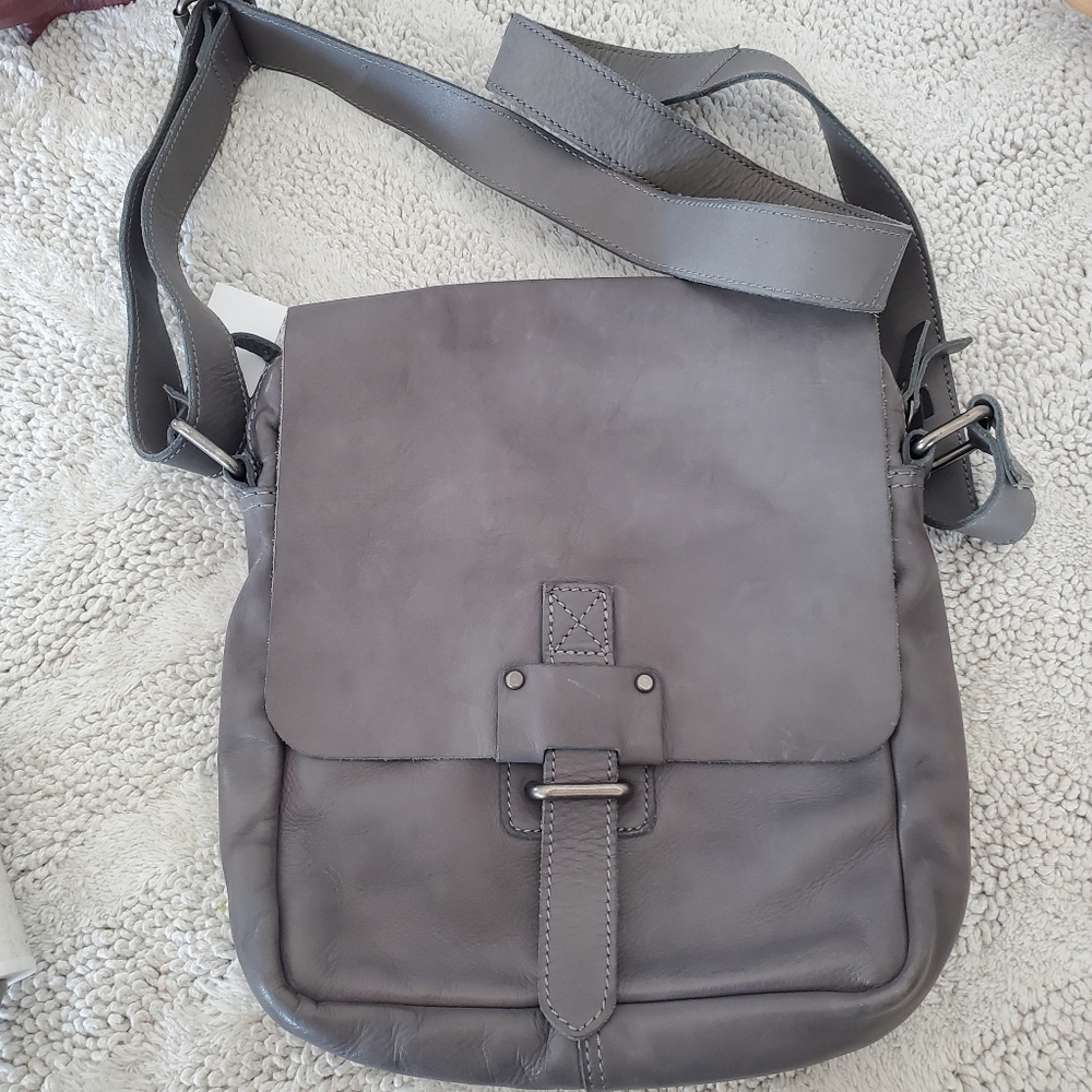 Gray Crossbody Bag